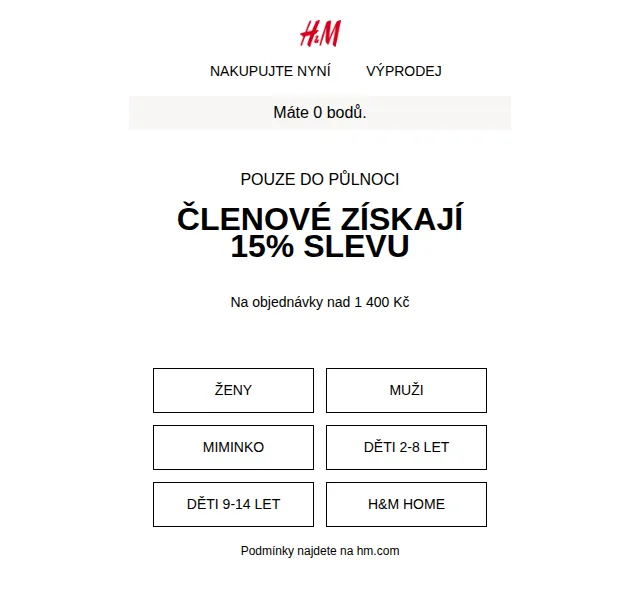 H&M Fashion: 15% sleva pro členy – květen 2026 | Nuslet.cz