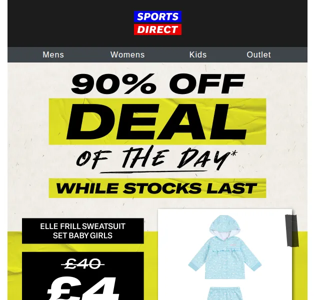 Sportsdirect: Dětská sada za 90 % slevu – červen 2026 | Nuslet.cz