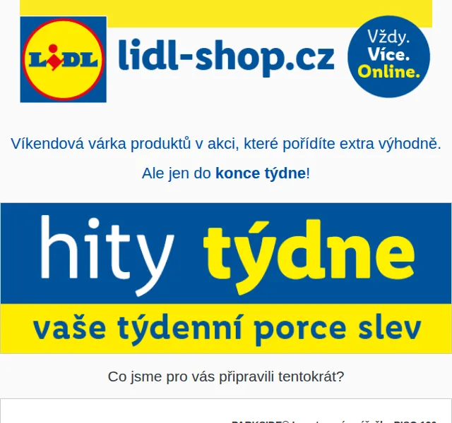 Lidl: Sobotní hity se slevou až 50 % – červenec 2026 | Nuslet.cz