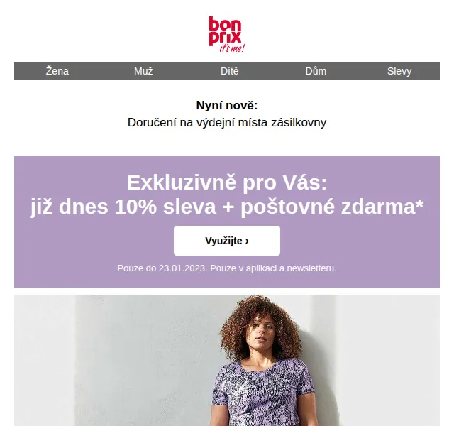 bonprix: 10% sleva a poštovné zdarma – červen 2026 | Nuslet.cz