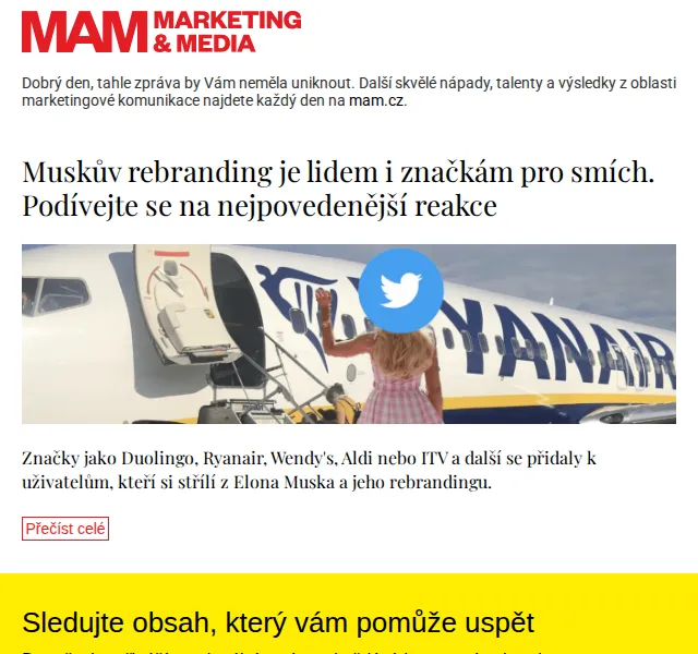 Marketing & Media: Muskův rebranding k smíchu – červen 2026 | Nuslet.cz