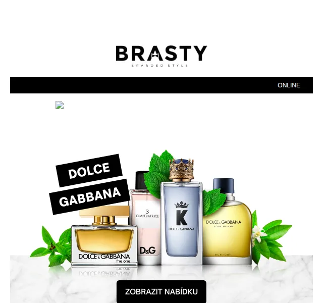 Brasty: Sleva 100 Kč na parfémy Dolce & Gabbana – červen 2026 | Nuslet.cz