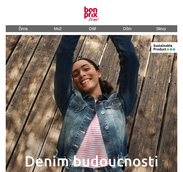 bonprix: Denim z biologicky rozložitelných vláken – červen 2026 | Nuslet.cz