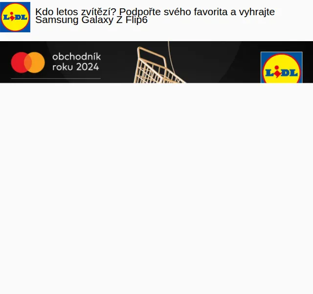 Lidl: Hlasujte v anketě Obchodník roku 2024 – červen 2026 | Nuslet.cz