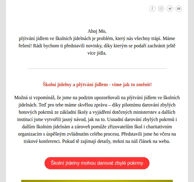 Petra ze Zachraň jídlo: Školní obědy už nemusí končit v koši – červenec 2026 | Nuslet.cz
