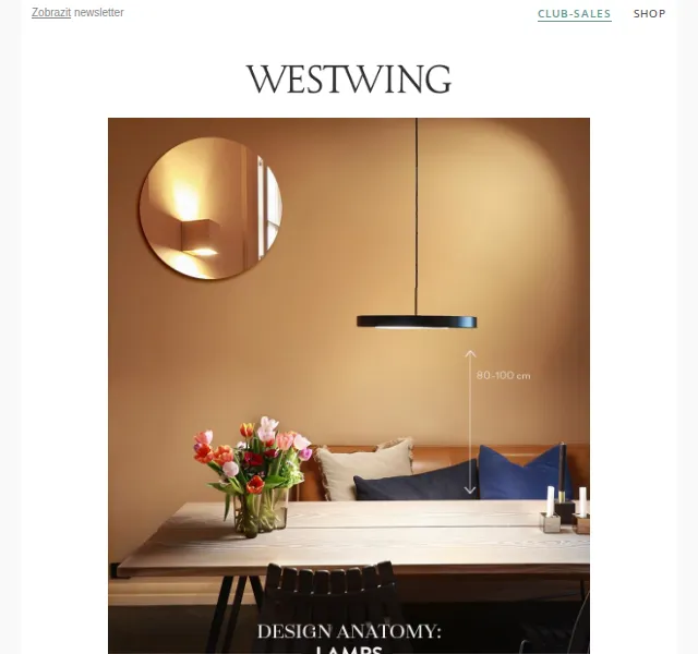 Westwing: Velký průvodce svítidly a slevy až -60 % – červen 2026 | Nuslet.cz