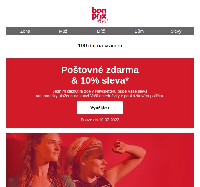 Bonprix: 10% sleva & doprava zdarma v letním výprodeji – červenec 2026 | Nuslet.cz