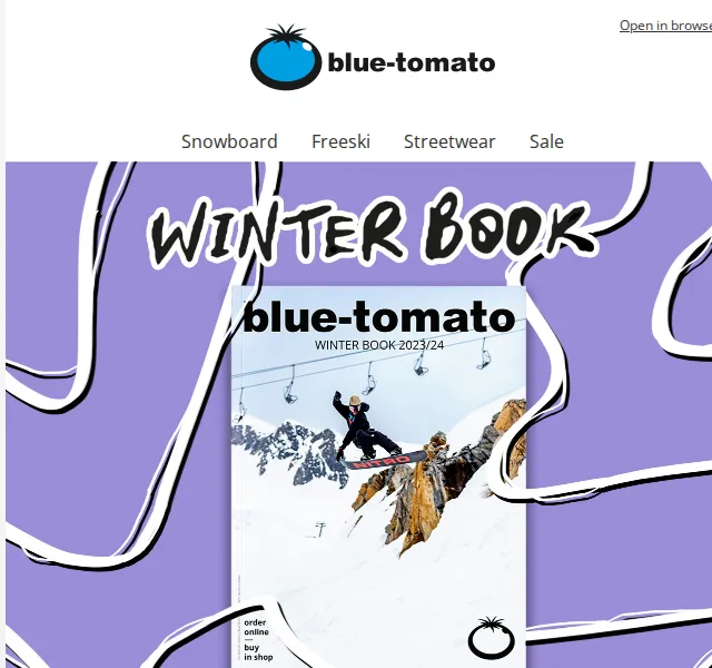 BLUE TOMATO: Nová kolekce Winter Book 2023/24 – červen 2026 | Nuslet.cz
