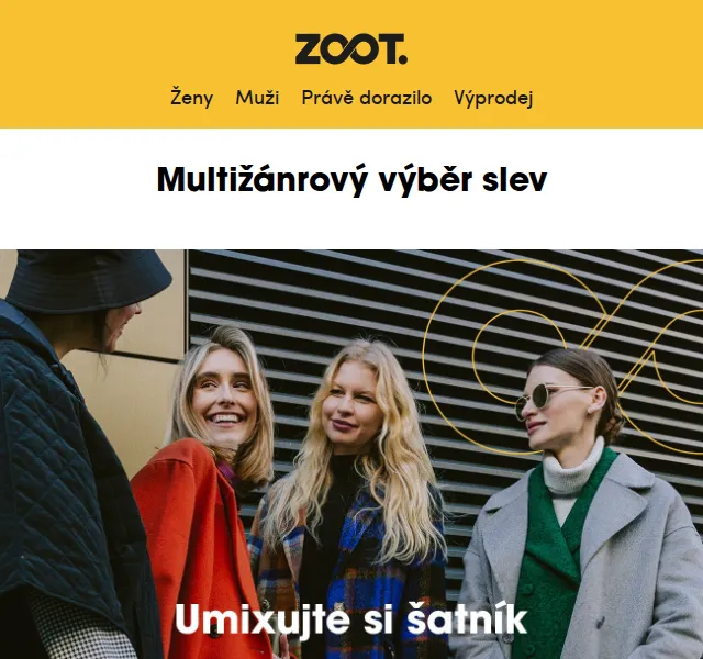 ZOOT: 25% sleva na maxi kolekci – červen 2026 | Nuslet.cz