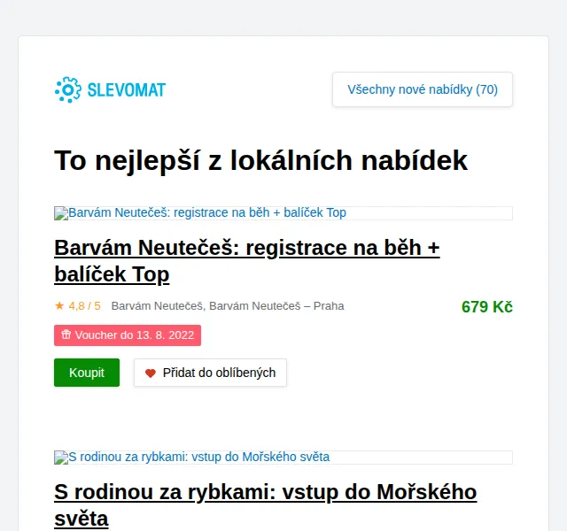 Slevomat: Mořský svět – vstup od 269 Kč – červen 2026 | Nuslet.cz