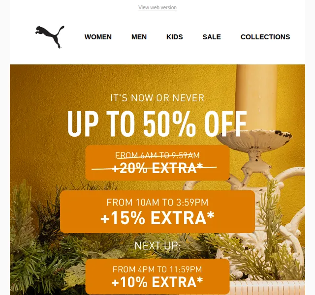 PUMA: Až 50 % sleva + 15% extra – Kolekce 2026 | Nuslet.cz
