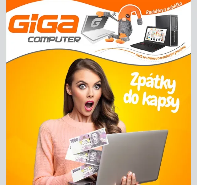GIGACOMPUTER: Notebook + 1000 Kč zpět – září 2026