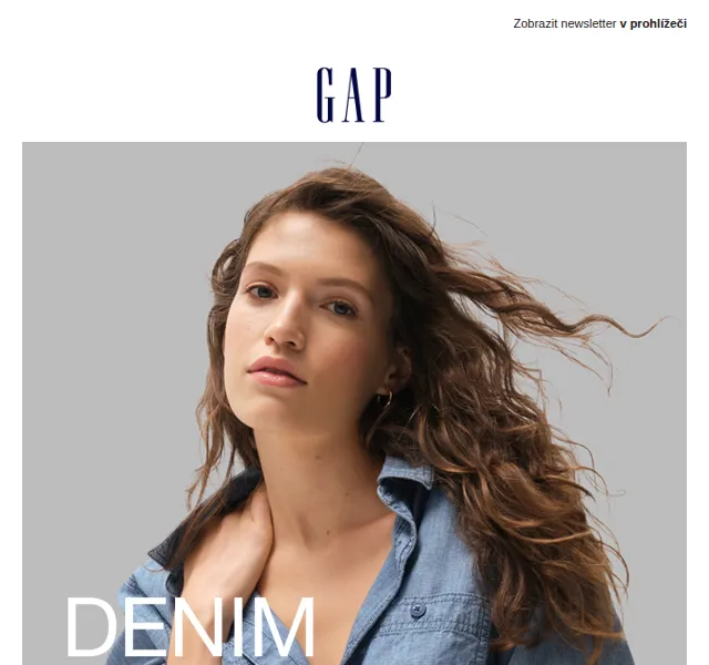 GAPstore.cz: Džínová kolekce ve slevě 20 % – červen 2026 | Nuslet.cz