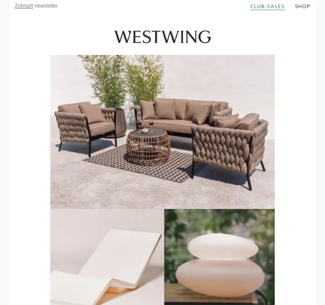 Westwing: Dobrý design v outdoor verzi – červenec 2026 | Nuslet.cz