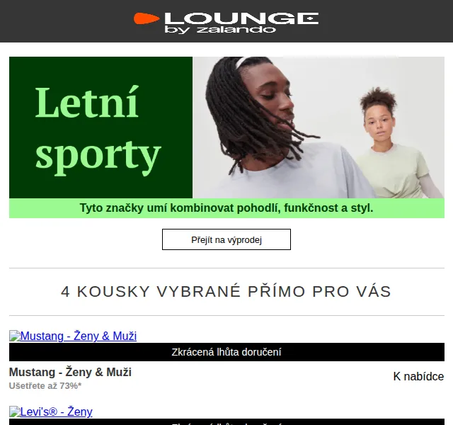 Lounge by Zalando: Mustang, Levi's® a Bullboxer – červen 2026 | Nuslet.cz