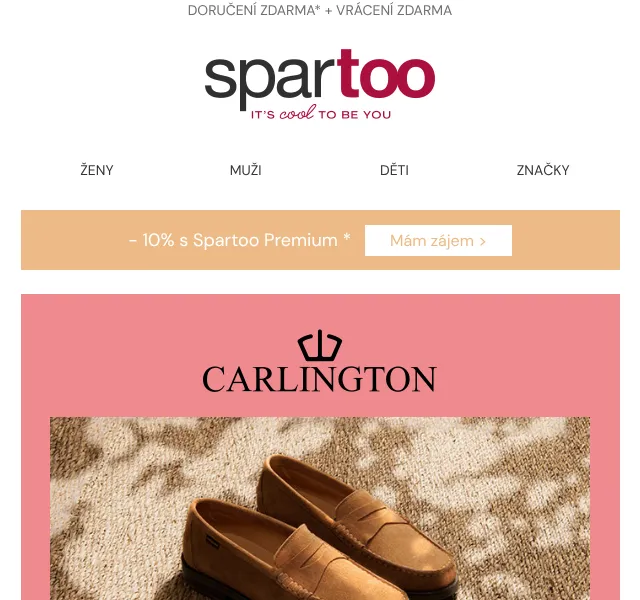 Spartoo.cz: Carlington, Skechers, Vans – doručení zdarma
