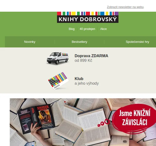 KnihyDobrovsky.cz: Sleva až 20 % na bestsellery – červen 2026 | Nuslet.cz