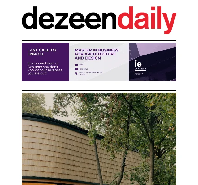 Dezeen Daily: Architektura a design – červen 2026 | Nuslet.cz