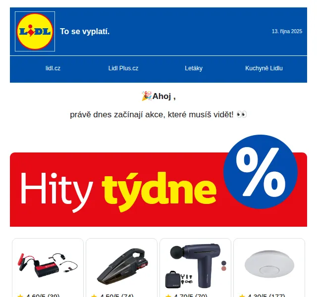 Lidl: Pondělní nabídka říjen 2025 – slevy až 50 % | Nuslet.cz
