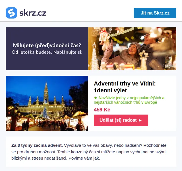 Vánoce na Skrz: Adventní výlety a dárky – červen 2026 | Nuslet.cz
