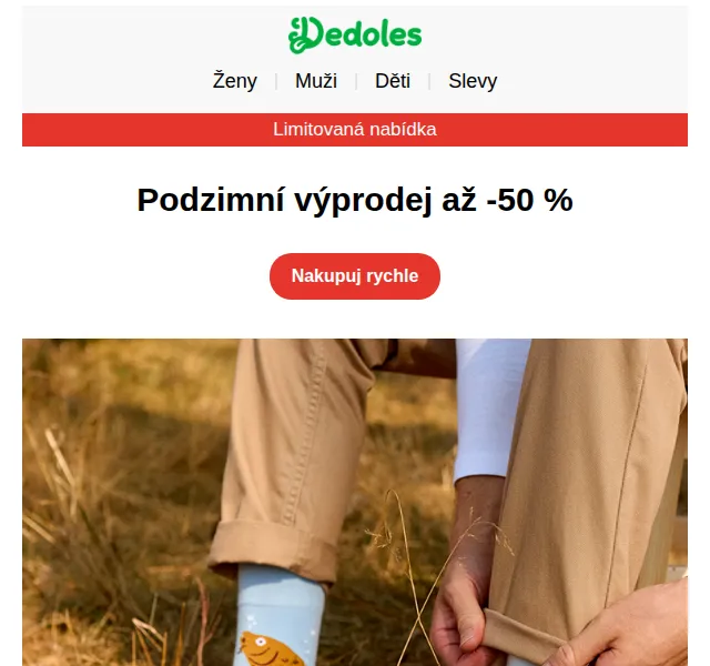 Dedoles: Podzimní výprodej až -50 % – červenec 2026 | Nuslet.cz