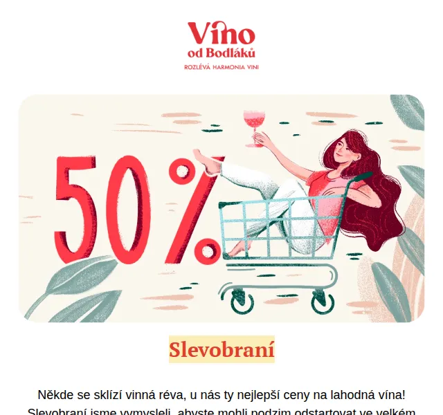 Jitka za Víno od Bodláků: Slevy až 50 % na víno – červenec 2026 | Nuslet.cz