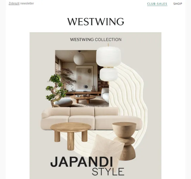 Westwing: Japandi styl a nová kolekce – červen 2026 | Nuslet.cz