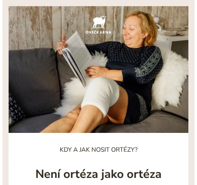 Ovečkárna: ortézy z ovčí vlny od 129 Kč – červen 2026 | Nuslet.cz