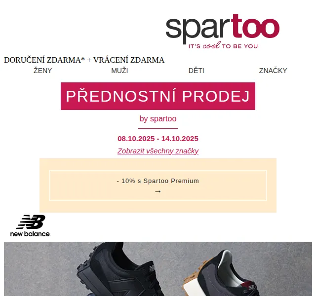 Spartoo: Sleva až -50 % na Vans, Napapijri, Timberland, New Balance a DC Shoes – říjen 2025 | Nuslet.cz