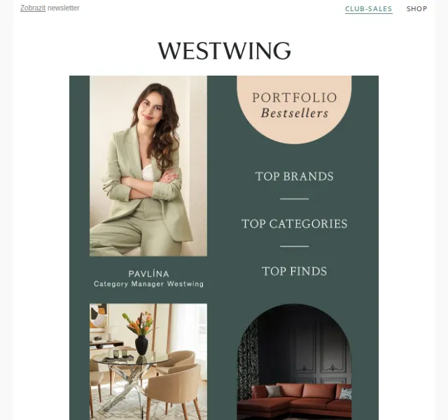 Westwing: Bestsellery top značek a slevy až -50 % – červen 2026 | Nuslet.cz