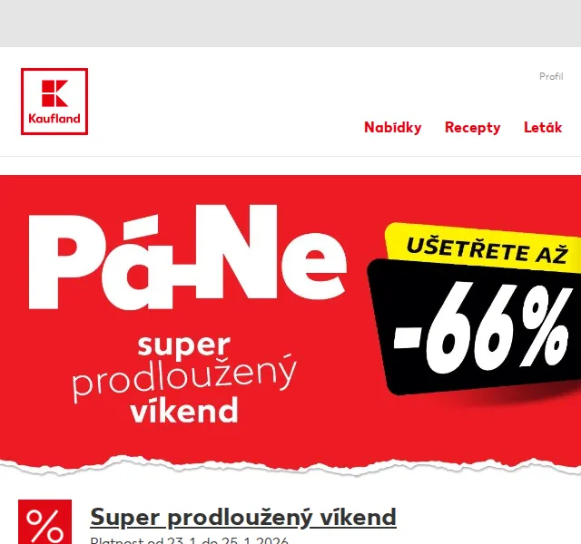 Kaufland: Tavený sýr, šunka, cereálie – sleva až 66 % | duben 2026