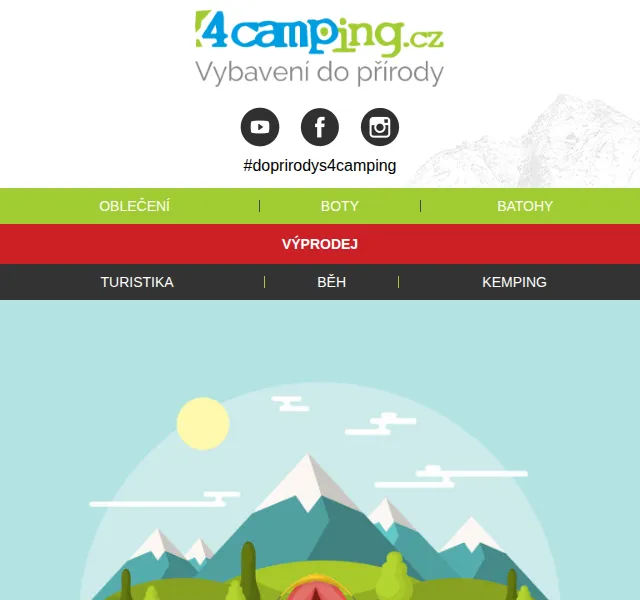 4camping.cz: Sleva 11 % na vše – červen 2026 | Nuslet.cz