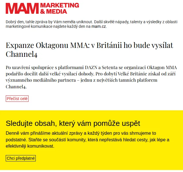 Marketing & Media: Expanze Oktagonu MMA do Británie – červen 2026 | Nuslet.cz