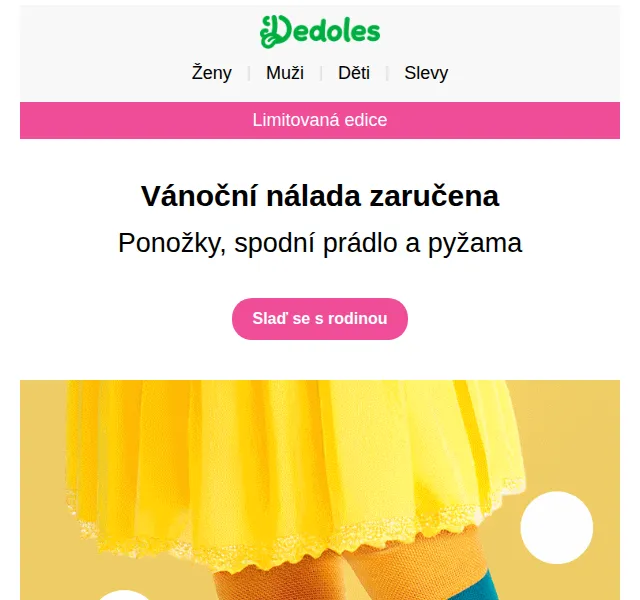 Dedoles: Vánoční kolekce ponožek a spodního prádla – červen 2026 | Nuslet.cz