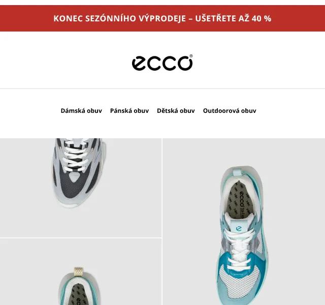 ECCO: Výprodej až 40 % – červenec 2026 | Nuslet.cz