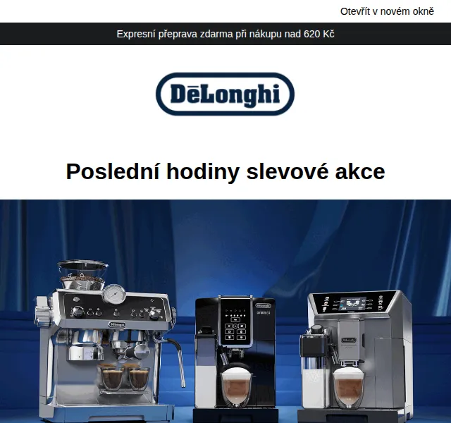 De'Longhi: Sleva až 35 % na vybrané produkty – červen 2026 | Nuslet.cz