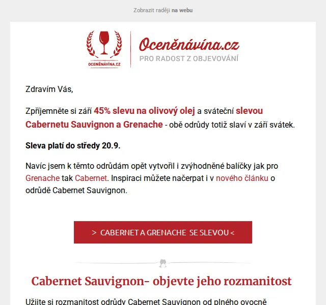 Vláďa z Oceněnávína.cz: 45% sleva na olivový olej a víno – červen 2026 | Nuslet.cz