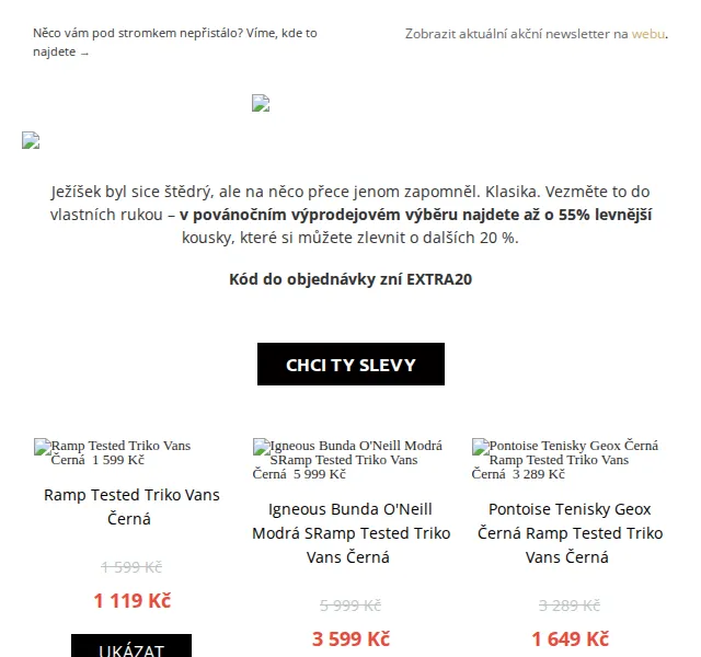 UrbanStore: Povánoční výprodej až -55 % + extra 20% sleva – červen 2026 | Nuslet.cz