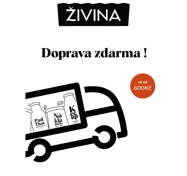 Živina: Doprava zdarma od 600 Kč – červen 2026 | Nuslet.cz