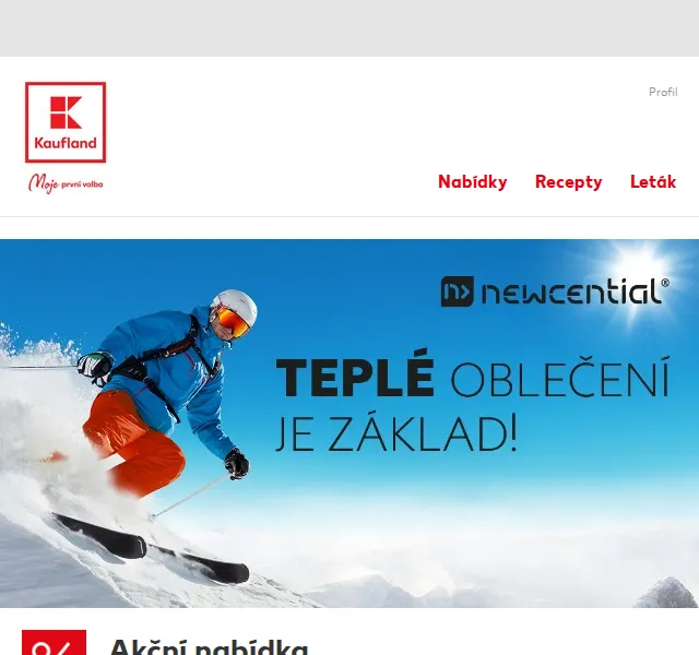 Kaufland: Newcential lyžařská bunda od 799,90 Kč – červen 2026 | Nuslet.cz