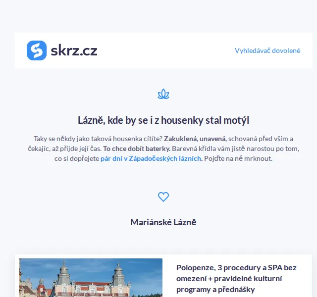 Vánoce na Skrz: Západočeské lázně se slevou až 45 % – červen 2026 | Nuslet.cz