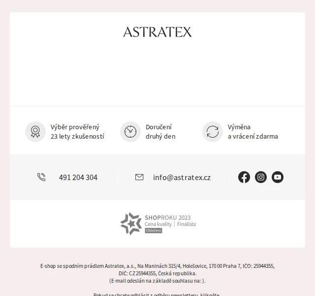 Astratex: 20% sleva na kalhotky, podprsenky až -40 % – červenec 2026 | Nuslet.cz