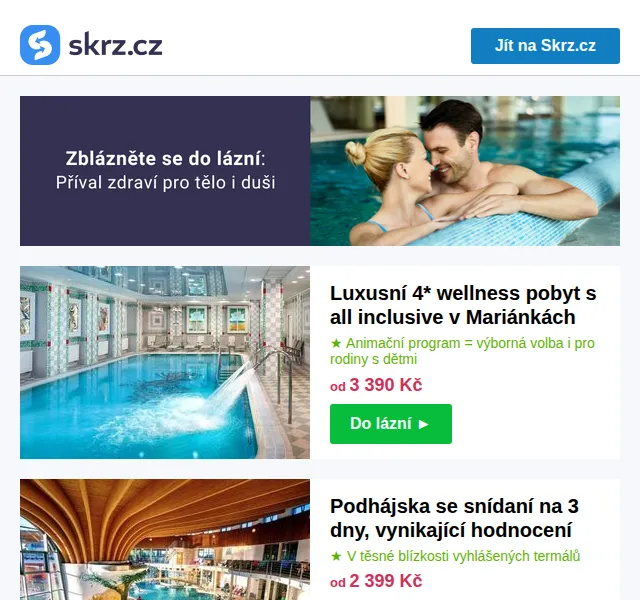 Vánoce na Skrz: wellness pobyty od 1 289 Kč – červen 2026 | Nuslet.cz