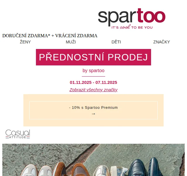 Spartoo: Až -50 % na Napapijri, Converse, Casual Attitude – červen 2026 | Nuslet.cz