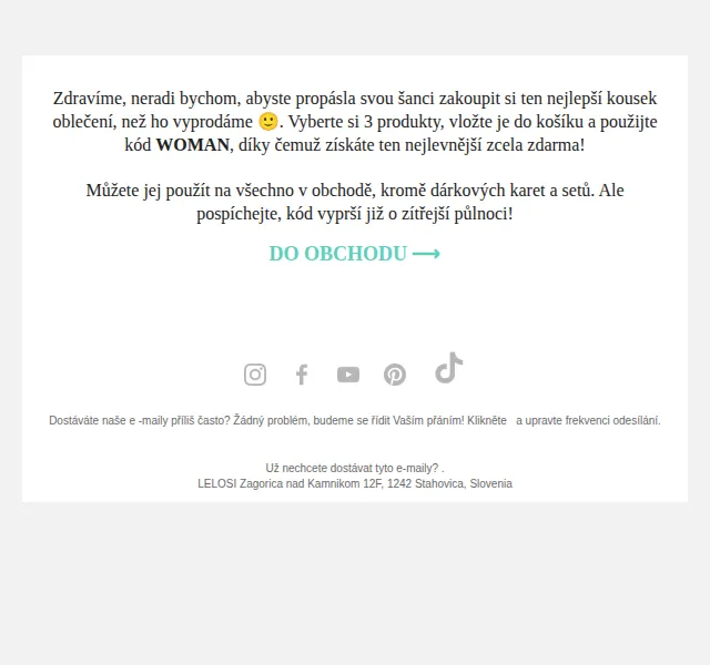 LELOSI: Kupte 3, zaplaťte 2 – červen 2026 | Nuslet.cz