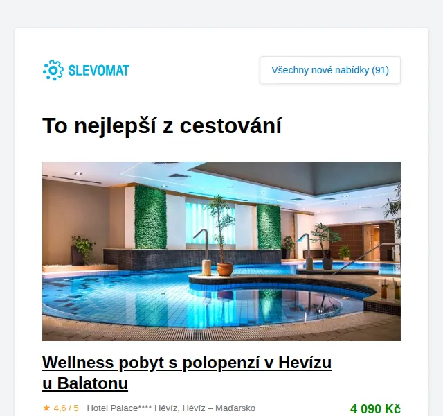 Slevomat: Pobyt v Beskydech s wellness a polopenzí – červen 2026 | Nuslet.cz