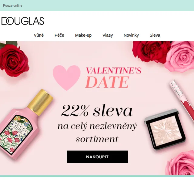 Douglas CZ: 22% sleva na voňavky a kosmetiku – červen 2026 | Nuslet.cz