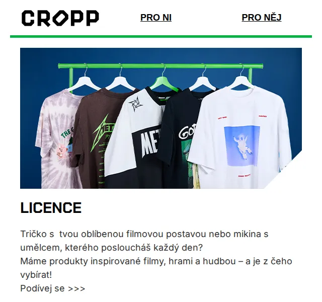 Cropp: MERCH DROP licencovaná kolekce – červenec 2026 | Nuslet.cz