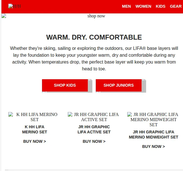 Helly Hansen: Lifa base layers pro děti a juniory – červen 2026 | Nuslet.cz