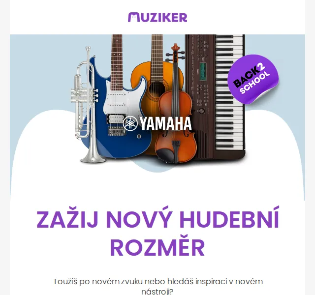 Muziker: Yamaha sleva až 1 700 Kč – červenec 2026 | Nuslet.cz